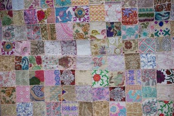 patchwork - Wandtapijt - 100 cm - 150 cm - wandkleed