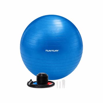 Tunturi Anti Burst Fitnessbal 90 cm Blauw | Retourdeal 30%, Sport en Fitness, Verzenden, Nieuw