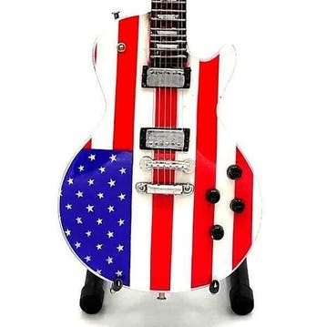 Miniatuur replica Gibson Les Paul gitaar Joe Perry Aerosmith, Ophalen of Verzenden, Nieuw, Pop, Beeldje of Miniatuur