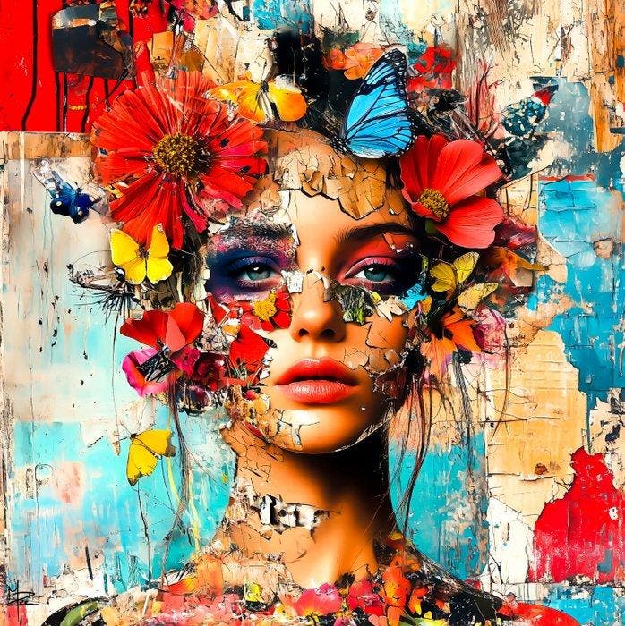PLM-Art - Spring Touch Woman, Antiek en Kunst, Kunst | Designobjecten