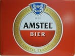 Amstel bier logo metalen pubbord, Verzamelen, Merken en Reclamevoorwerpen, Ophalen of Verzenden, Nieuw
