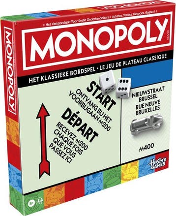Monopoly Classic Bordspel Vernieuwde editie - inclusief, Verzenden, Nieuw
