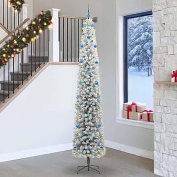 vidaXL Kunstkerstboom Groen 270 cm PVC en Staal en Kunststof, Diversen, Verzenden, Nieuw