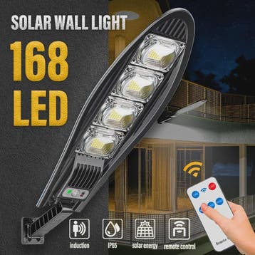 LED Solar Tuinlamp met Bewegingssensor en Afstandsbediening, Verzenden, Nieuw