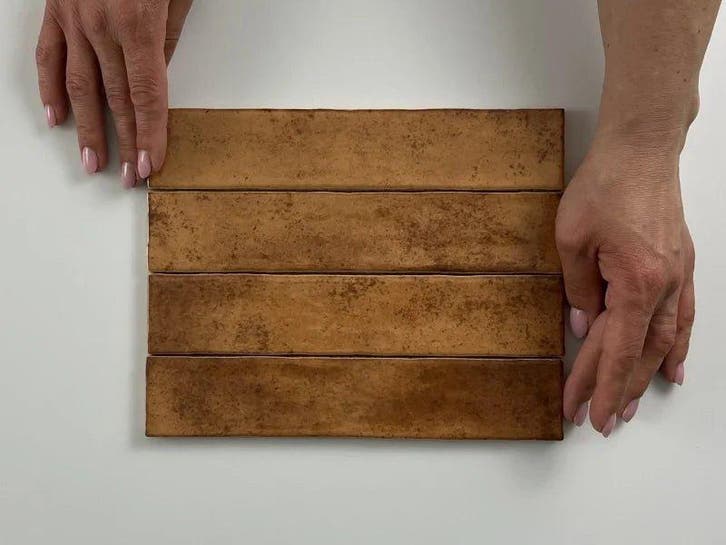 Wandtegel Ragno Kalon Handvorm Terracotta Glans 5x25, Doe-het-zelf en Verbouw, Tegels, Minder dan 20 cm, 20 tot 40 cm, 10 m² of meer