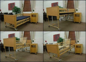 Hoog laag bed / ziekenhuisbed / seniorenbed / thuiszorgbed, Gebruikt, Verstelbaar