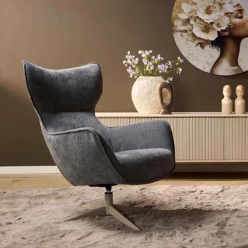 Fauteuil Julia | Antraciet | Starfurn, Ophalen of Verzenden, Nieuw