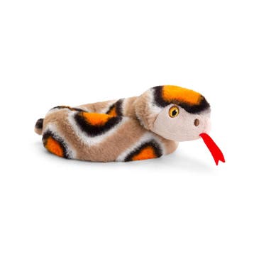 Bruine slang knuffel - pluche - 65 cm - Keel Toys, Verzenden, Nieuw