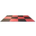 Puzzelmattenset 2 cm. rood/zwart 12 m2, Ophalen of Verzenden, Nieuw