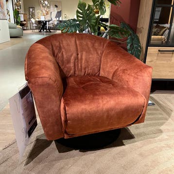Cloud Draaifauteuil Karese Koper - Henders en Hazel, Nieuw, 75 tot 100 cm, Ophalen of Verzenden, Modern