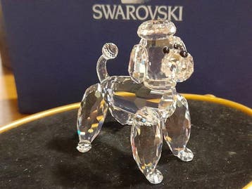 Swarovski - Beeldje - Poodle standing 167571 - Kristal