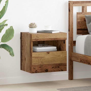 vidaXL TV Wandkasten 2 st Oud Hout Bewerkt hout, Minder dan 50 cm, Verzenden, Nieuw, Minder dan 100 cm