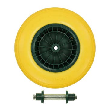 Kruiwagenwiel 400×8 PU anti-lek zwarte velg, Ophalen of Verzenden, Nieuw