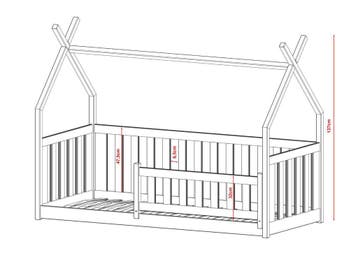 Tipibed Boris - 80 x 160 - Antraciet, Verzenden, Nieuw