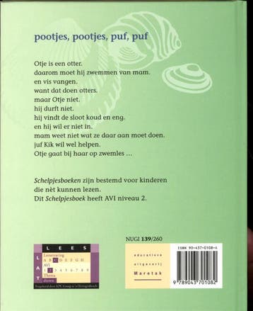 Pootjes, pootjes, puf, puf / Schelpjes 9789043701082, Verzenden, Gelezen, Lida Dijkstra