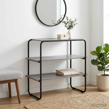 vidaXL Consoletafel Grijs Sonoma 100 x 41 x 75 cm Bewerkt, Huis en Inrichting, Verzenden, Nieuw, Overige houtsoorten, Minder dan 50 cm