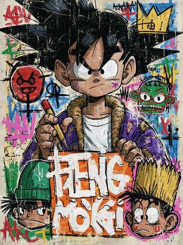 EGO - Goku Peng Noki Creator - ÉDITION UNIQUE 1/1 - Tirage, Nieuw