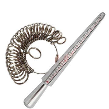 Ringmeter - Tweedelig Metaal Vingermeter - Ringmaat opmeten, Verzenden, Nieuw