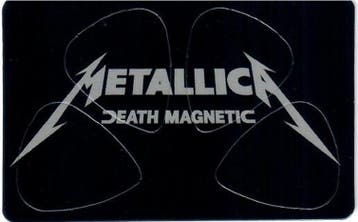 Metallica Death Magnetic Pikcard 4 plectrums off merchandise, Ophalen of Verzenden, Nieuw, Instrument of Toebehoren