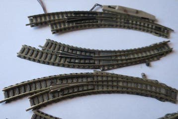Fleischmann N - Treinset (4) - 4 boogwissels voor, Nieuw