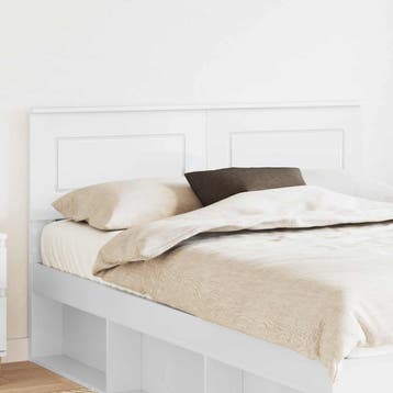 vidaXL Hoofdbord Wit Bewerkt hout, Huis en Inrichting, Slaapkamer | Bedden, Verzenden, Nieuw, Wit, Hout