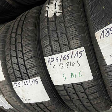 2 x Continental Winter TS810S 175-65-15 Winterbanden 7,5mm, Gebruikt, 15 inch, 175 mm, Band(en)