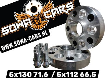 Adapters / Steekadapters 5x130 (71,6) naar 5x112 (66,5) 20mm, Verzenden