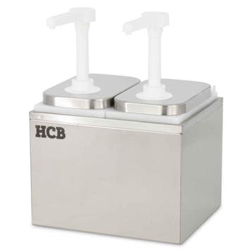 HCB Sauspomp - 2 x 2 liter - RVS, Verzenden, Nieuw in verpakking