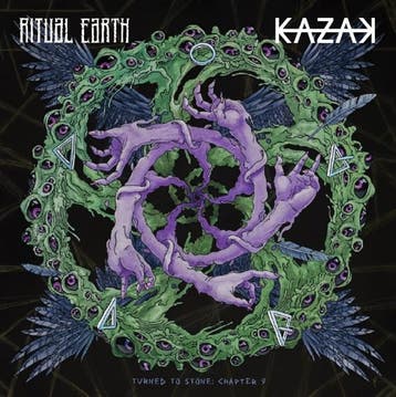 lp nieuw - ritual earth &amp; kazak - TURNED TO STONE CHA..., Verzenden, Zo goed als nieuw, Overige formaten