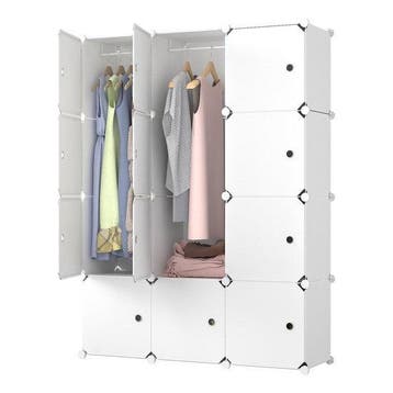 Lowander Torino Kunststof Kledingkast - Vakkenkast - 3x4 -, Verzenden, Nieuw