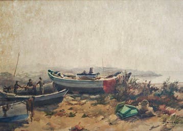 Rafael Máñez Llorca (XX) - Journée sur le rivage