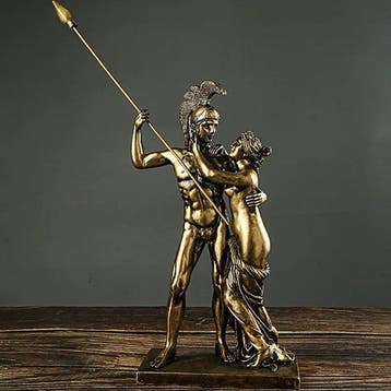 sculptuur, Neoclassical Sculpture of Warrior and Goddess –