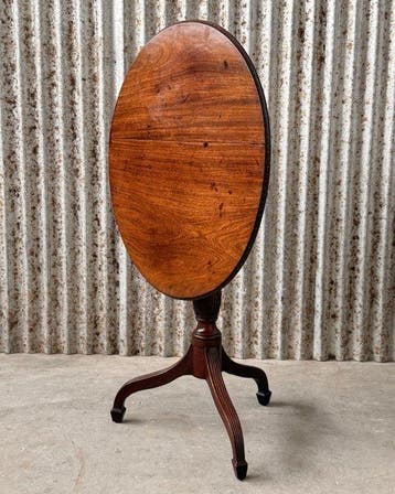 Bijzettafel - tilttop, tilt top, tripod, klaptafel - Mahonie, Antiek en Kunst, Antiek | Meubels | Stoelen en Banken