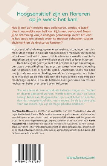 Hoogsensitief op het werk 9789401487214 Ilse van den Daele, Verzenden, Zo goed als nieuw, Ilse van den Daele