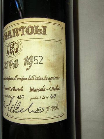 1952 Marco De Bartoli Marsala Vecchio Samperi Riserva, Nieuw