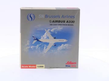 Schaal 1:500 Schuco/Star Jets 355 7607 SN Brussels Airlin..., Ophalen of Verzenden, Gebruikt
