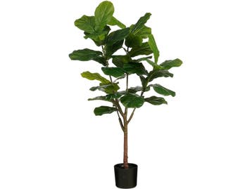 Mica Decorations Ficus Lyrata Kunstplant in Pot - H150 x Ø50, Huis en Inrichting, Verzenden, Nieuw