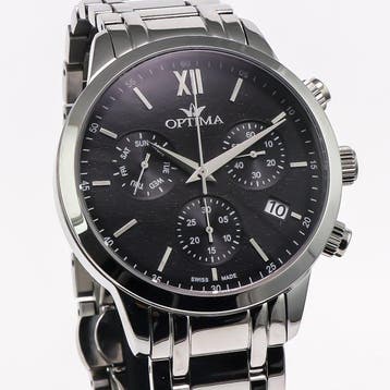 Optima - Swiss Made Chronograph - OSC450-SS-3 - Zonder, Nieuw