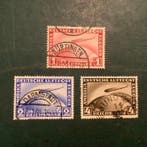 Duitse Rijk 1928/1931 - Zeppelins 1, 2 en 4 Mark - gebruikt, Gestempeld