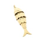 Gouden hanger van een vis (Hanger of bedel), Ophalen of Verzenden, Gebruikt, Goud, Overige merken