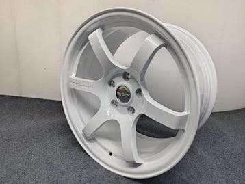 Velgen TE37 Style 6-Spaak Gloss White – HP Parts, Nieuw, Personenwagen, Velg(en)