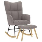 Schommelstoel Taupe Stof | Retourdeal 54% Korting, Relax, Eenpersoons, Nieuw, 75 tot 100 cm