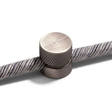 Kabelgeleider Wand Metaal Geborsteld Titanium - Set van 2, Ophalen of Verzenden, Nieuw
