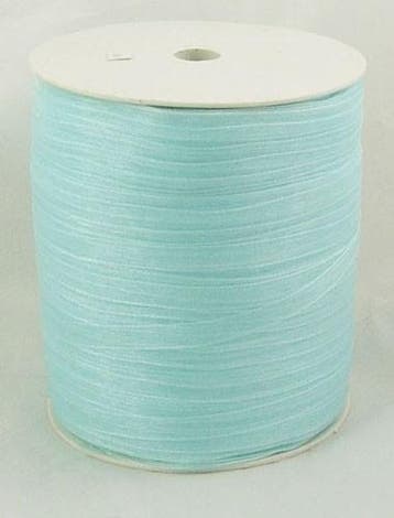 2 meter organza lint 6mm light cyan (Lint voor armbandjes), Ophalen of Verzenden, Nieuw, Kraal