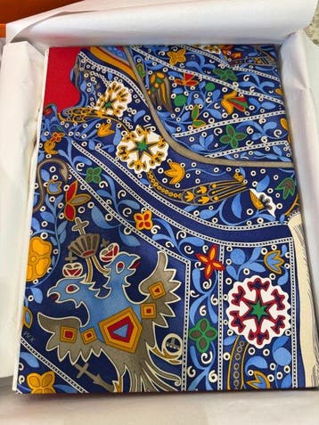 Hermès - Doos - klein h - Zijde