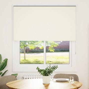 vidaXL Rolgordijn verduisterend 125x130 cm stofbreedte 121,6, Verzenden, Nieuw, Wit