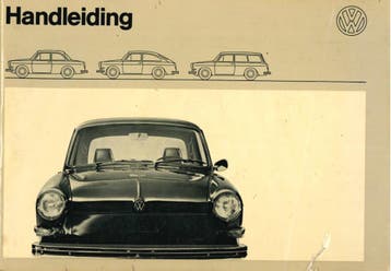 1970 VOLKSWAGEN VW 1600 INSTRUCTIEBOEKJE HANDLEIDING NL, Verzenden