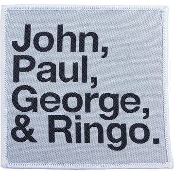 The Beatles John, Paul, George + Ringo Patch officiële merch, Ophalen of Verzenden, Nieuw, Kleding