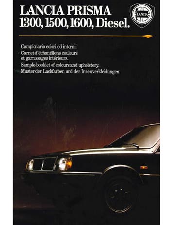 1983 LANCIA PRISMA KLEUREN & INTERIEUR BROCHURE, Boeken, Nieuw, Author