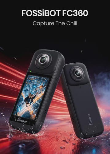 FOSSIBOT FC360 8K Actiecamera met IP68 Waterdichtheid en Inv, Verzenden, Nieuw